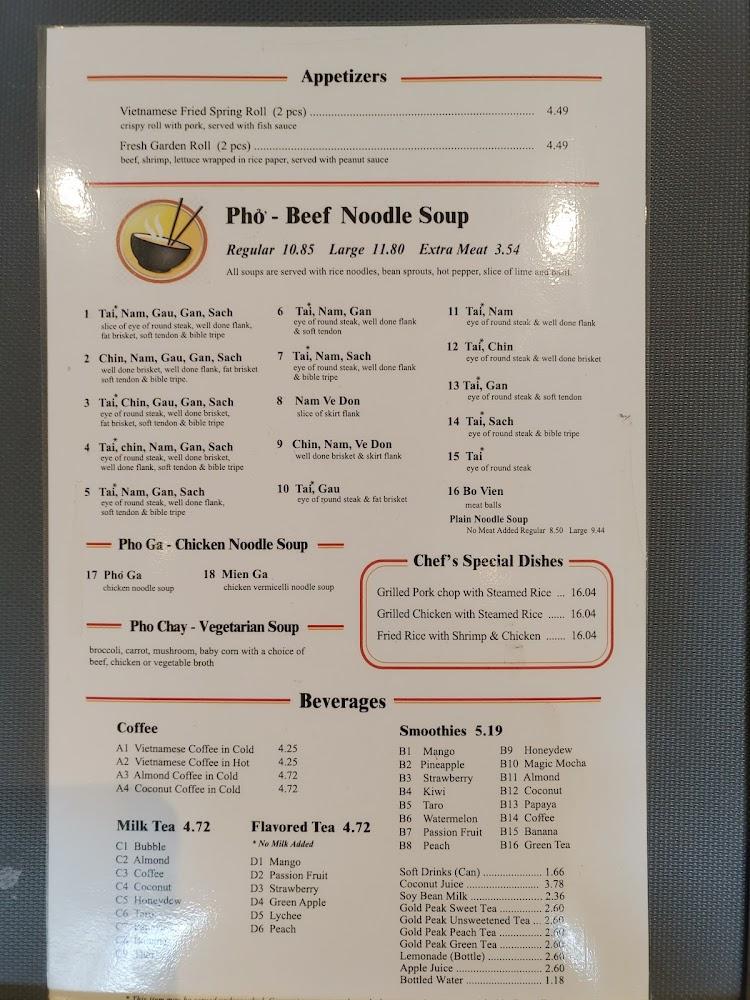 Pho 88 Vietnamese Restaurant Menu image 2